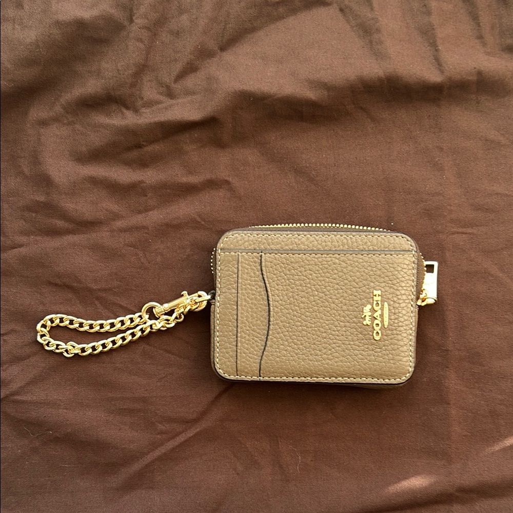 Coach Brown Leather Coin Wallet